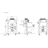 Low Height WC Frame (inc. Cistern)