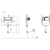 Slim Concealed Cistern