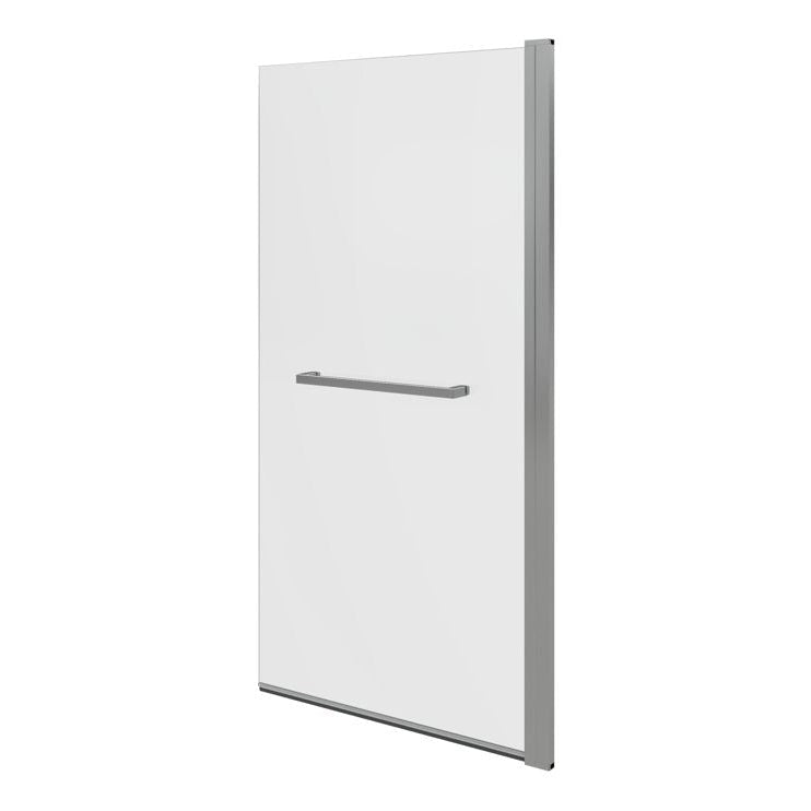 800x1500mm Single Straight Bath Screen w/Rail (6mm) - Chrome