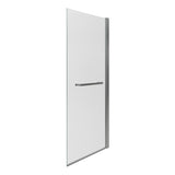 800x1500mm Single Straight Bath Screen w/Rail (6mm) - Chrome