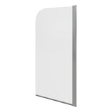 800x1500mm Single Curved Bath Screen (6mm) - Chrome