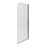 800x1500mm Single Curved Bath Screen (6mm) - Chrome