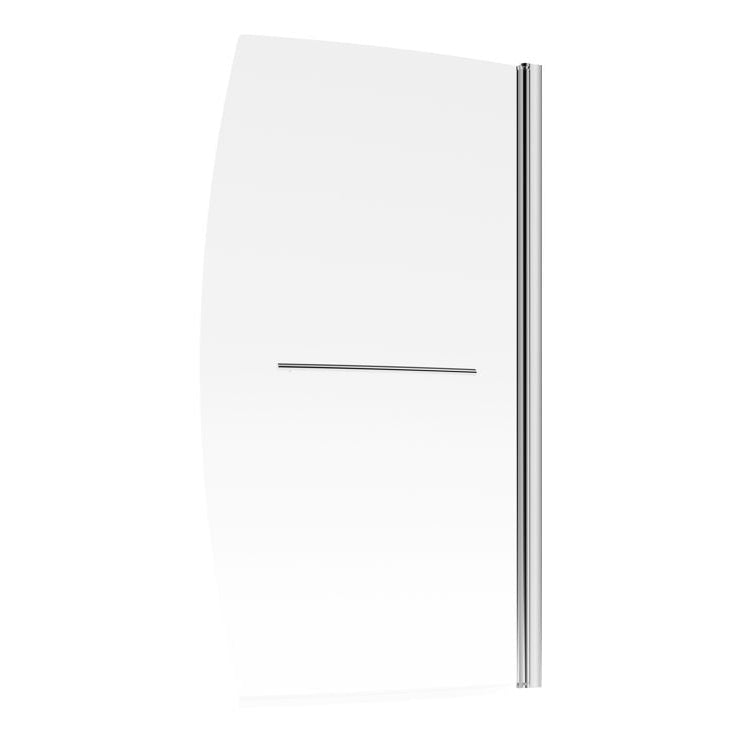 900x1500mm Space Saver Bath Screen (6mm) - Chrome