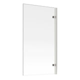 850x1500mm Hinged Straight Bath Screen (6mm) - Chrome