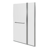 1000x1500mm Two Panel Folding Bath Screen (6mm) - Chrome