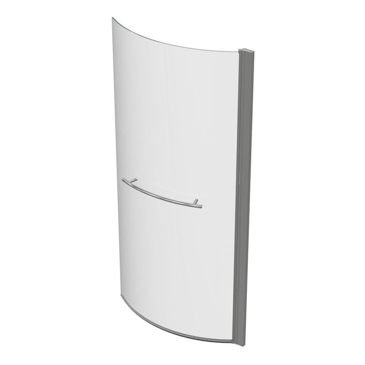 760x1500mm P Shape Bath Screen (6mm) - Chrome