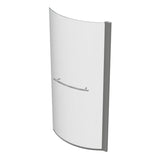 760x1500mm P Shape Bath Screen (6mm) - Chrome