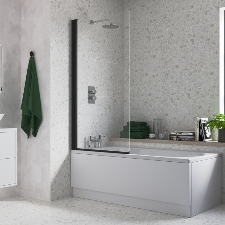 800x1500mm Single Straight Bath Screen (6mm)