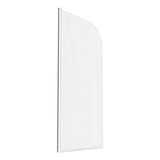 800x1400mm Radius Bath Screen (6mm) - Chrome