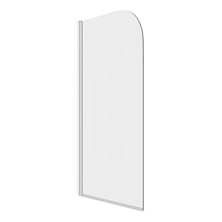 800x1400mm Radius Bath Screen (6mm) - Chrome