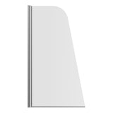800x1400mm Sail Bath Screen (6mm) - Chrome