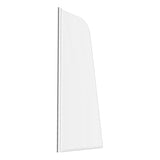 800x1400mm Sail Bath Screen (6mm) - Chrome