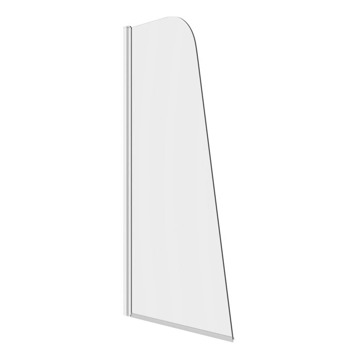 800x1400mm Sail Bath Screen (6mm) - Chrome