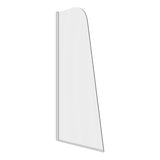 800x1400mm Sail Bath Screen (6mm) - Chrome