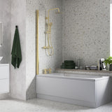 800x1400mm Square Bath Screen (6mm)