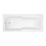 Ocala Straight 1700x750x550mm 0TH "C" Shower Bath w/Legs