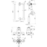 Berwick Concentric Single Outlet Shower Valve & Riser Kit Pack 1