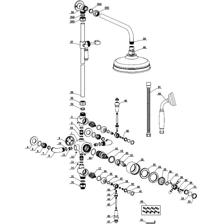 Berwick Thermostatic Shower Kit