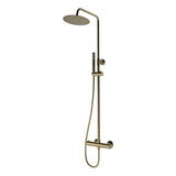 Aurora Round Thermostatic Bar Mixer w/Riser Kit - Brushed Bronze