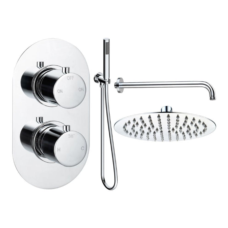 Aurora Round Shower Valve & Kit Pack 4