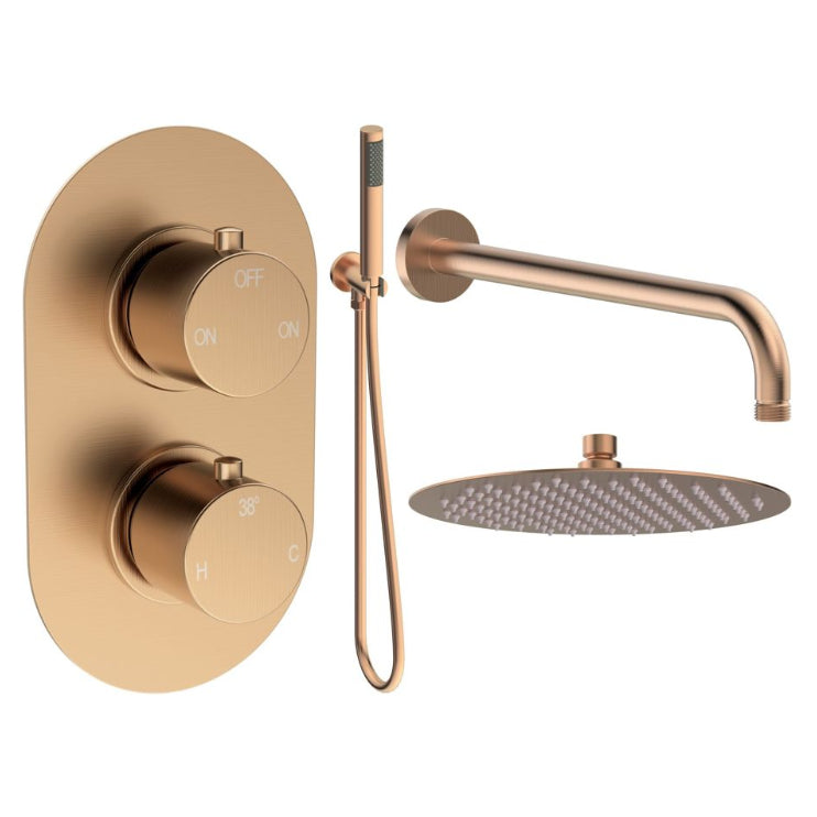 Aurora Round Shower Valve & Kit Pack 4