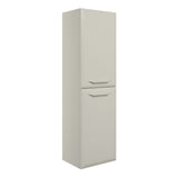 Mika 400mm Wall Hung 2 Door Midi Boy Unit - Matt Latte