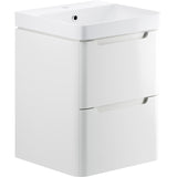 Lambra 2 Drawer Wall Hung Cloakroom vanity Unit