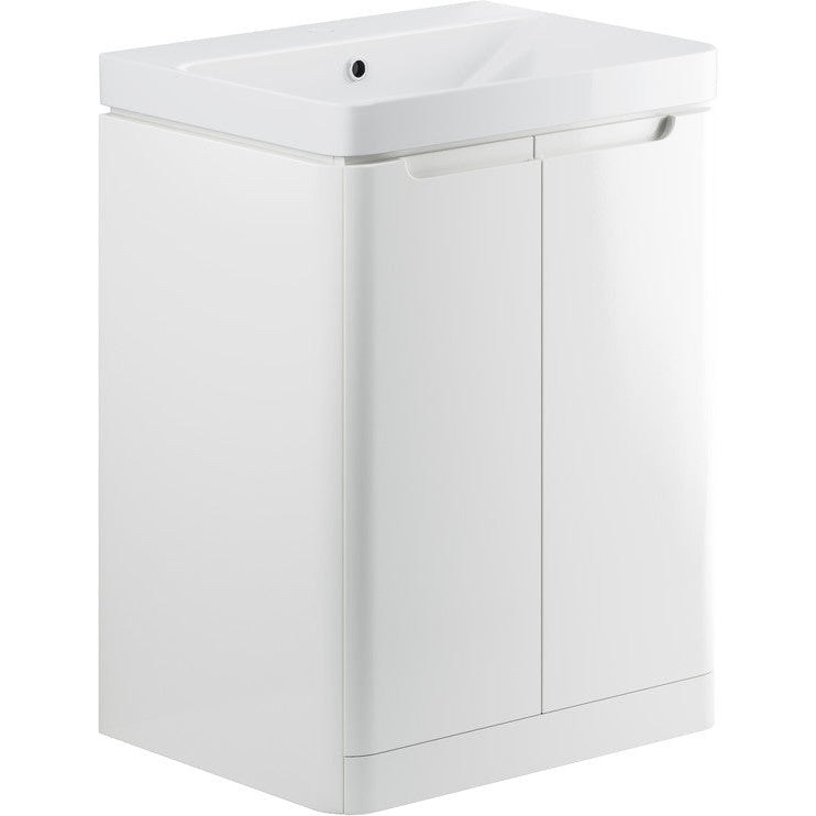 Lambra 2 Door Floor Standing Cloakroom Basin Unit