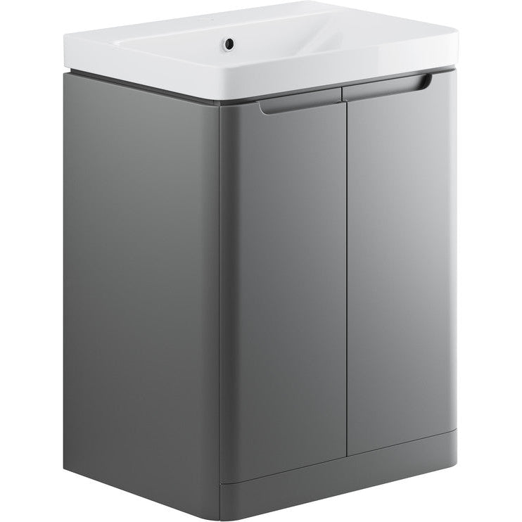 Lambra 2 Door Floor Standing Cloakroom Basin Unit