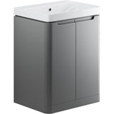Lambra 2 Door Floor Standing Cloakroom Basin Unit