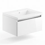 Carino 1 Drawer Wall Hung Basin Unit Inc. Basin