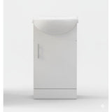 Vista 450mm Basin Unit & Basin - White Gloss