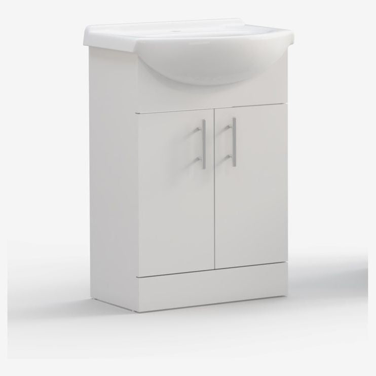 Vista Basin Unit & Basin - White Gloss