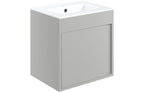 Elements 510mm x 390mm Wall Hung vanity Unit - Matt Light Grey