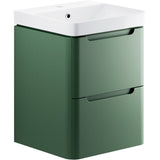 Lambra 2 Drawer Wall Hung Cloakroom vanity Unit