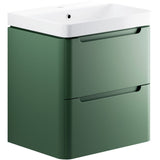 Lambra 2 Drawer Wall Hung Cloakroom vanity Unit