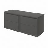 Push 1210mm Wall Hung 4 Drawer Basin Unit Run & Top