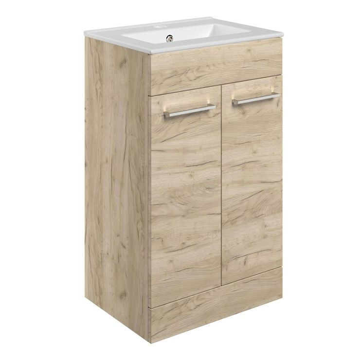 Volta 510mm Furniture Pack set Oak with matte Black Finishes