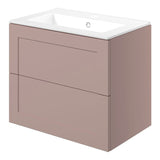 Mayfair 615mm Wall Hung 2 Drawer Basin Unit & Basin