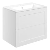 Mayfair 615mm Wall Hung 2 Drawer Basin Unit & Basin