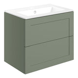 Mayfair 615mm Wall Hung 2 Drawer Basin Unit & Basin