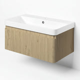 Kuba Wall Hung 1 Drawer vanity Unit & 1TH Basin