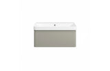 Cosmos Wall Hung 1 Drawer vanity Unit & Basin - Matt Latte
