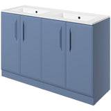 Mika 1210mm Floor Standing 4 Door Basin Unit w/2TH Basin