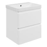 Kuba Wall Hung 2 Drawer Basin Unit & 1TH Basin