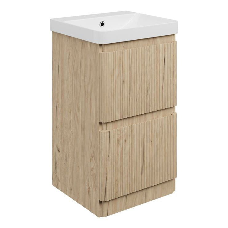 Kuba Floor Standing 2 Drawer Basin Unit & 1TH Basin