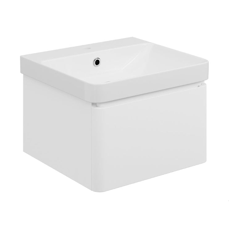 Kuba Wall Hung 1 Drawer vanity Unit & 1TH Basin