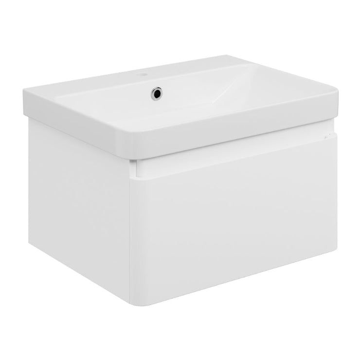 Kuba Wall Hung 1 Drawer vanity Unit & 1TH Basin