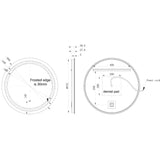 Elaina 600mm Round Front-Lit LED Mirror
