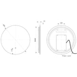 Savita Round Back-Lit LED Mirror